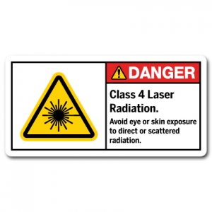 Class 4 Laser Radiation Avoid Eye Or Skin Exposure To Direct Or Scattered Radiation