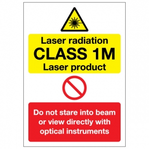 Laser Radiation CLASS 1M Laser Product Do Not Stare Into Beam Or View Directly With Optical Instruments