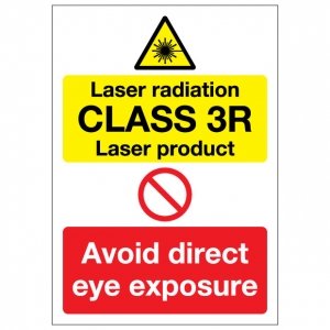 Laser Radiation CLASS 3R Laser Product Avoid Direct Eye Exposure