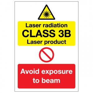 Laser Radiation CLASS 3B Laser Product Avoid Exposure To Beam