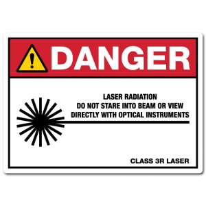 Danger Laser Radiation Do Not Stare Into Beam Or View Directly With Optical Instruments Class 3R Laser