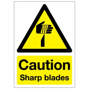 Caution Sharp Blades