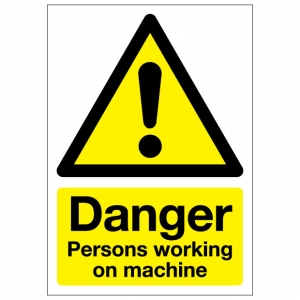 Danger Persons Working On Machine