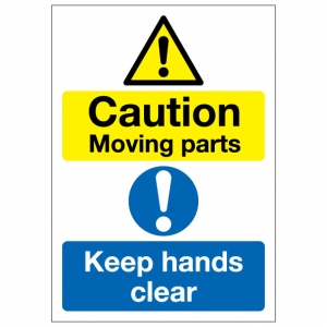 Caution Moving Parts Keep Hands Clear