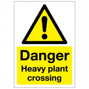 Danger Heavy Plant Crossing
