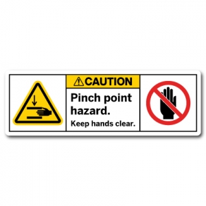Pinch Point Hazard Keep Hands Clear