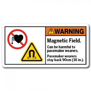 Magnetic Field Can Be Harmful To Pacemaker Wearers Pacemaker Wearers Stay Back 90cm 36 In