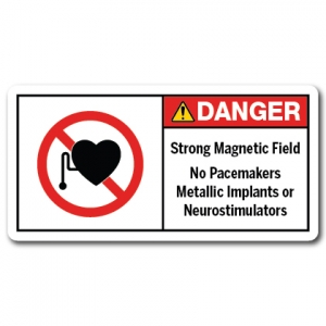Strong Magnetic Field No Pacemakers Metallic Implants Or Neurostimulators
