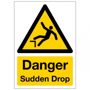 Danger Sudden Drop