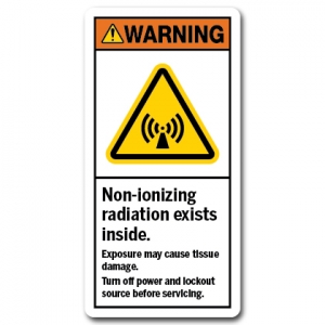 Non-ionizing Radiation Exists Inside Exposure May Cause Tissue Damage Turn Off Power And Lockout Source Before Servicing