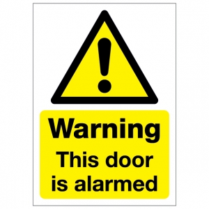 Warning This Door Is Alarmed