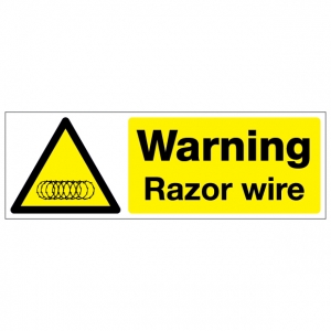 Warning Razor Wire