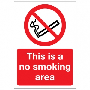 This Is A No Smoking Area