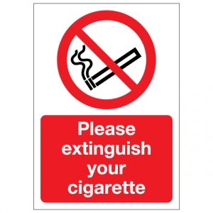 Please Extinguish Your Cigarette