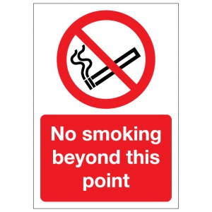 No Smoking Beyond This Point