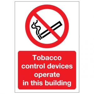 Tobacco Control Devices Operate In This Building