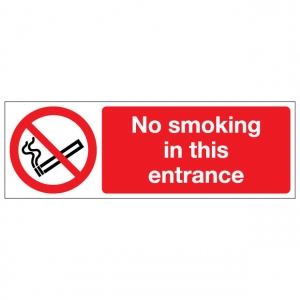 No Smoking In This Entrance