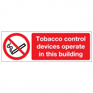 Tobacco Control Devices Operate In This Building