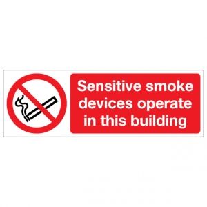 Sensitive Smoke Devices Operate In This Building