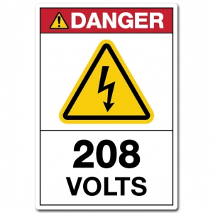 Danger 208 Volts