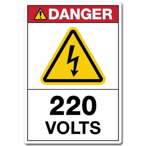 Danger 220 Volts