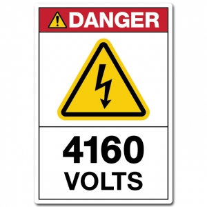 Danger 4160 Volts