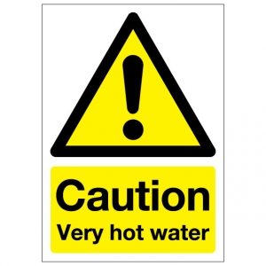 Caution Very Hot Water