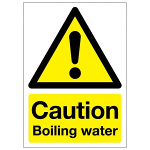 Caution Boiling Water