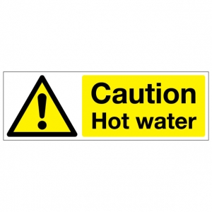 Caution Hot Water