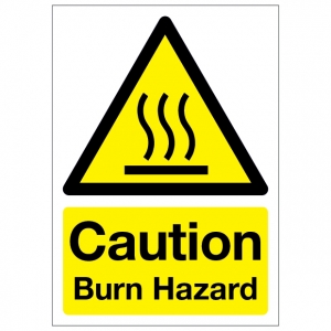 Caution Burn Hazard