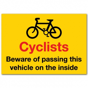 Cyclists Beware Of Passing This Vehicle On The Inside