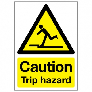 Caution Trip Hazard