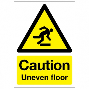 Caution Uneven Floor