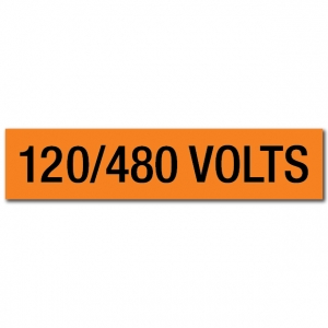 120/480 Volts Voltage Marker