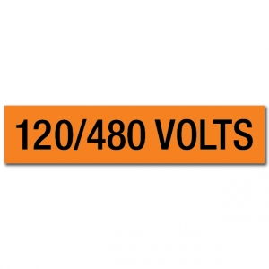 120/480 Volts Voltage Marker