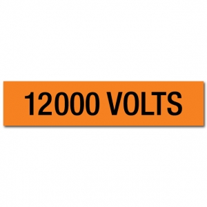 12000 Volts Voltage Marker