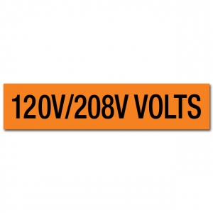 120V/208V Volts Voltage Marker