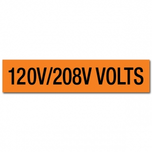 120V/208V Volts Voltage Marker
