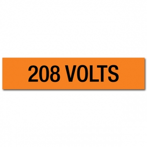 208 Volts Voltage Marker