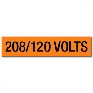 208/120 Volts Voltage Marker