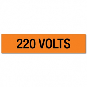 220 Volts Voltage Marker