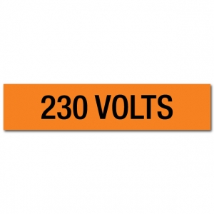 230 Volts Voltage Marker