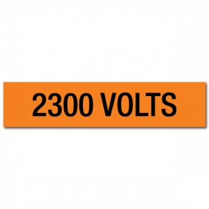 2300 Volts Voltage Marker