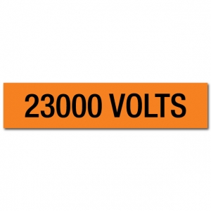 23000 Volts Voltage Marker