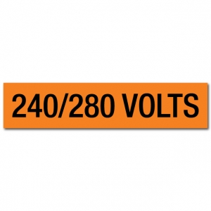 240/280 Volts Voltage Marker